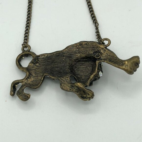 Vintage Jaguar Rhinestone Necklace - Picture 5 of 6